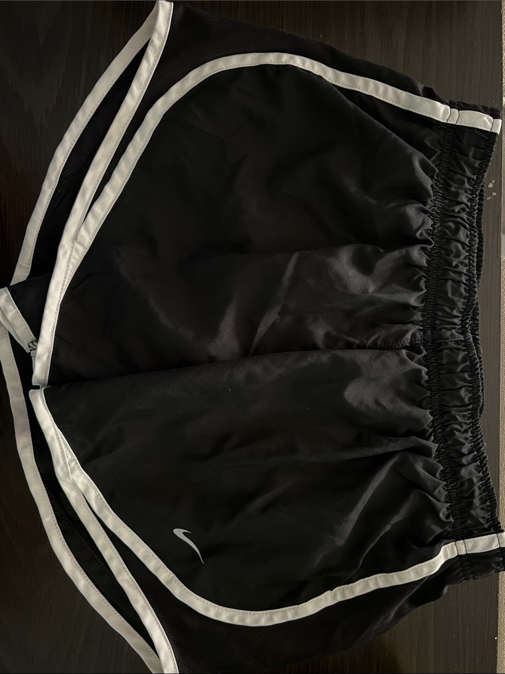 Nike Black Skater Athletic Skirt with White Piping